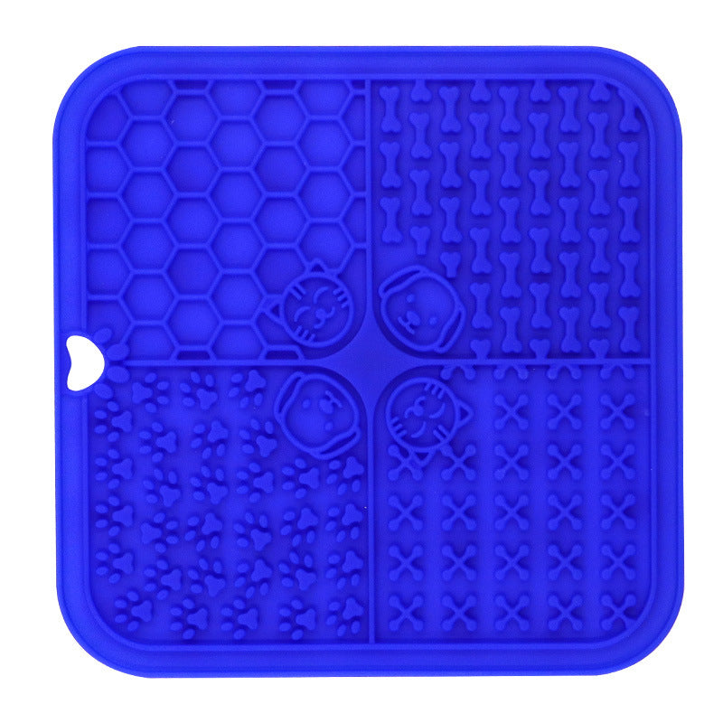 PG-0301 ventosa de silicone lambendo almofada para pet placemat silicone almofada de comida lenta para cão almofada de comida lenta para cão lambendo almofada 