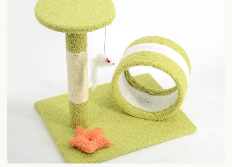 Quadro de escalada para gatos, árvore pequena, brinquedo para gatos, mesa de pular, sisal, poste para arranhar, maca para gatos 