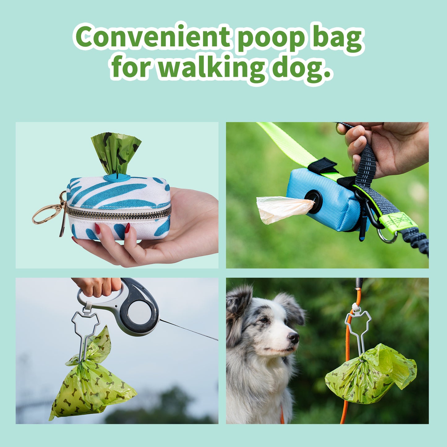 Dog Poop Bags Without  Dispenser