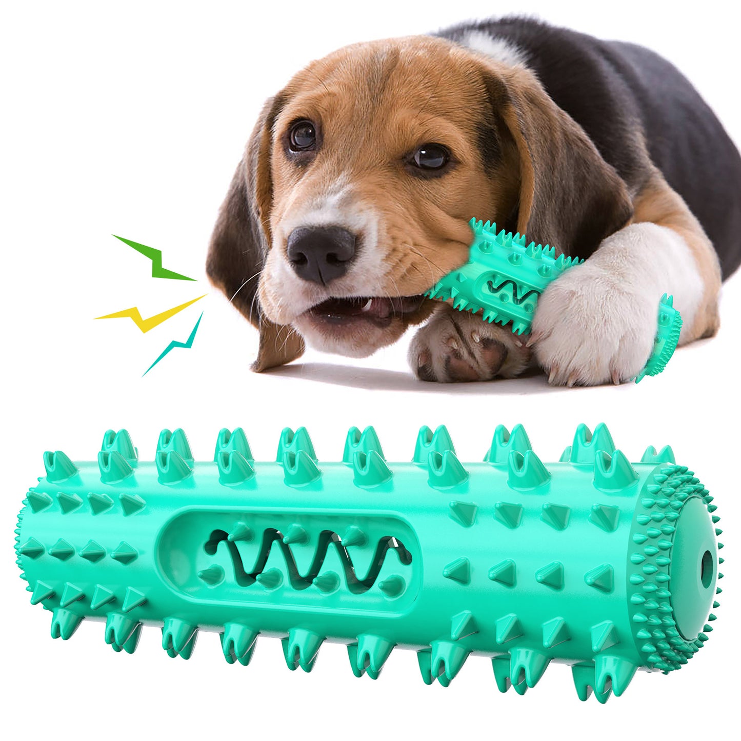 Brinquedos da mastigação do cão para mastigadores agressivos, vara da limpeza do cuidado da escova de dentes do cão, brinquedo da mastigação da escova de dentes do filhote de cachorro para o cão médio pequeno 