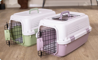 PG-0429   Pet Carrier with skylight Portable car cage Cat shipping box Dog Air carrier cat