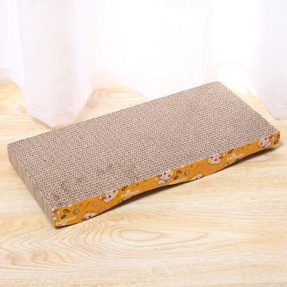 Wavy Cat Scratcher Cardboard Cat Scratch Pad with Premium Scratch Textures Design Durable Cat Scratching Pad Reversible