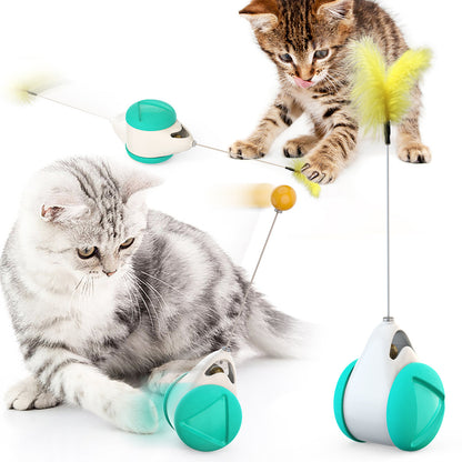 Bola de brinquedo para gato gato auto hi bastão de provocação de gato; carro de equilíbrio e bastão de gato