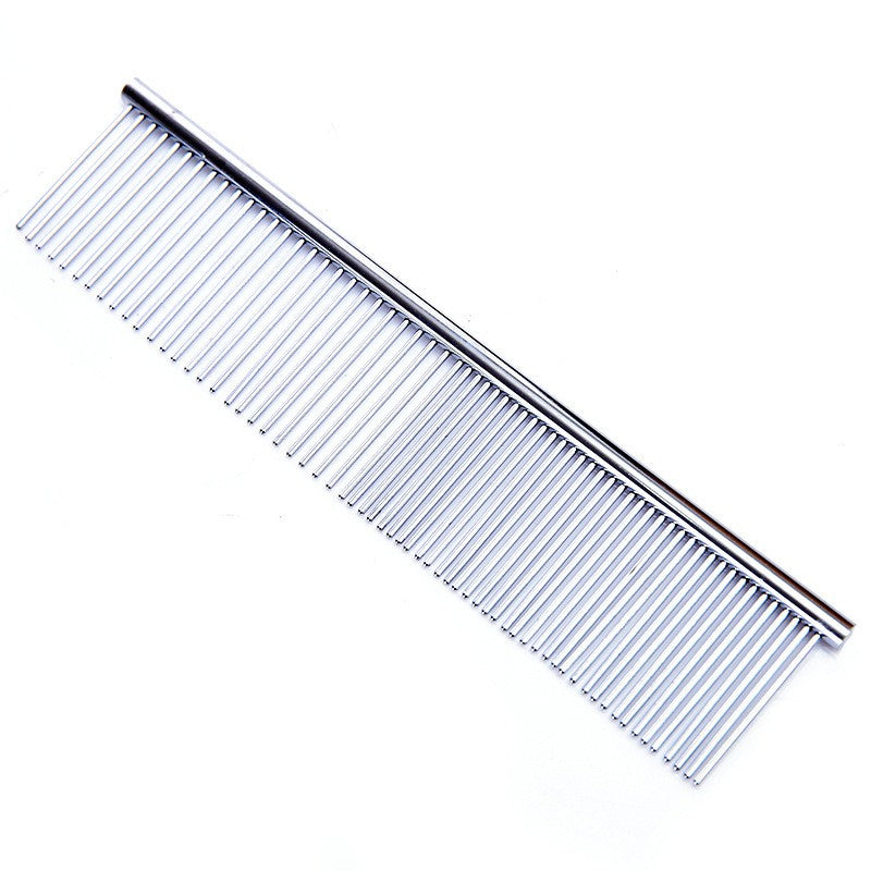 Stainless Steel Metal Comb Wide Tooth Comb&Dense Tooth Comb Flea Comb for Cats Dogs Dog Grooming Comb