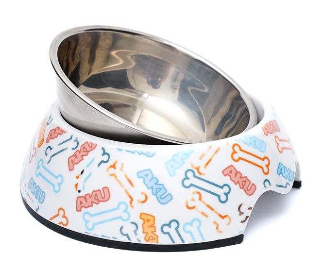 Melamine Plastic Bone Dog Food Bowl