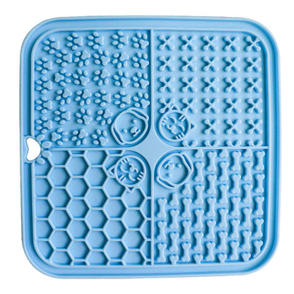 PG-0301 ventosa de silicone lambendo almofada para pet placemat silicone almofada de comida lenta para cão almofada de comida lenta para cão lambendo almofada 