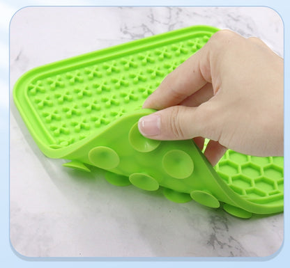 PG-0301 ventosa de silicone lambendo almofada para pet placemat silicone almofada de comida lenta para cão almofada de comida lenta para cão lambendo almofada 