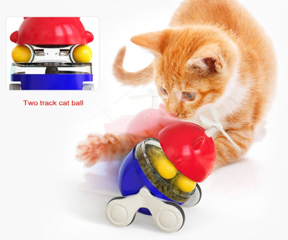 Tumbler cat turntable leaky food ball fun cat car high toy