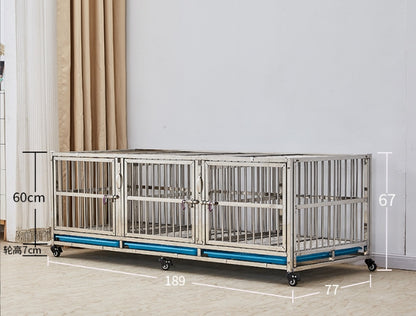 PG-0452   189  Single & Three Rooms Veterinary Stainless Steel Dog Kennel Cages Equipment Animal Cages