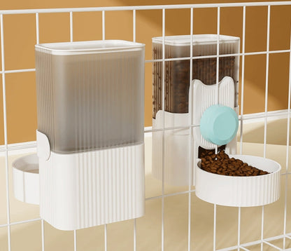 PG-0330 Alimentador automático para cães e gatos, dispensador de comida por gravidade com tigela de comida para animais de estimação para cães pequenos e médios, filhotes e gatinhos 