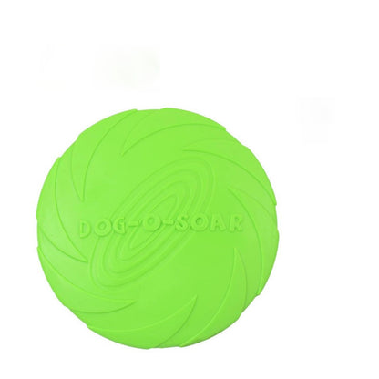 PG-0351     Dog Soft Rubber Interactive Flying Disc Dog Toy for Small Large Dogs - Floats in Water & Safe on Teeth