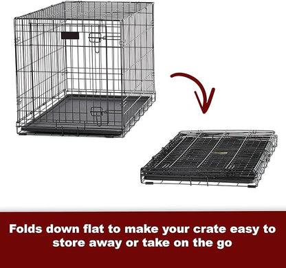 PG-0353  Double Door Folding Metal Dog Crate