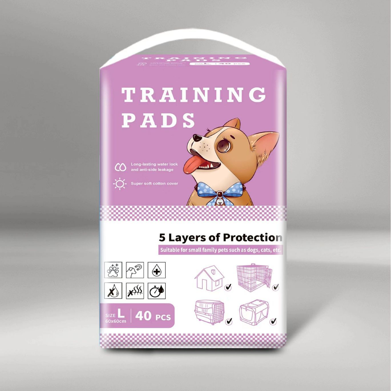 PG-0292 Almofadas para treinamento de animais de estimação e almofadas para fazer xixi para cães/gatos 