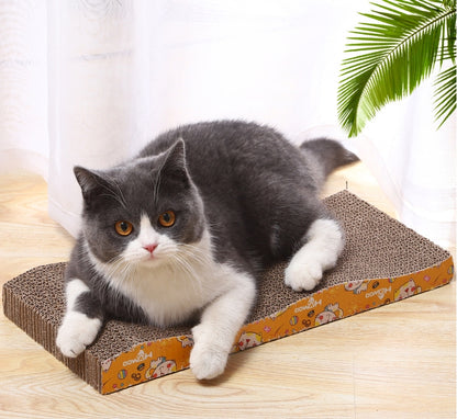 Wavy Cat Scratcher Cardboard Cat Scratch Pad with Premium Scratch Textures Design Durable Cat Scratching Pad Reversible