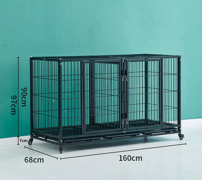 PG-0385  Single cages & two rooms Multifunction Pet boarding cage Hospital dog cage Breeding cage Show cage pet large, medium and small dogs Multi-layer dog cage isolation