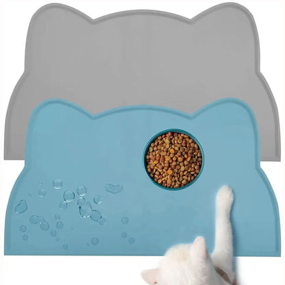 PG-0350 Esteira de alimentação para animais de estimação, tapete de silicone para animais de estimação, antiderrapante, à prova d'água, bandeja para tigela de água para cães 