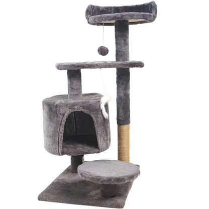 Cat Tree Cat Tower for Indoor Cats, Cute Cat Tree Activity Center with Condo & Scratching Post, Multi-Level Cat Climbing Tower