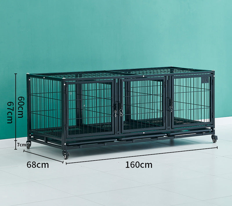 PG-0387  Single cages & three rooms Multifunction Pet boarding cage Hospital dog cage Breeding cage Show cage pet large, medium and small dogs Multi-layer dog cage isolation