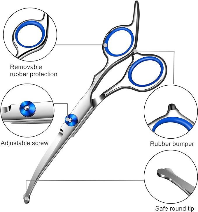 PG-0509  Pet Grooming Kit  Dog Grooming Scissors with Safety Round Tip