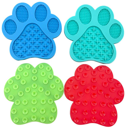 PG-0307 Tapete lambedor para cães e gatos, tapete lambedor para comida de cachorro com ventosas, tapete alimentador lento e design antiderrapante, redutor de tédio e ansiedade, tapete calmante para banho, higiene e corte de unhas 