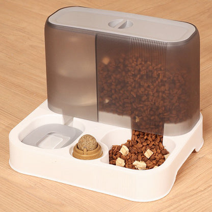 PG-0343 3 em 1 Gravidade Comida para Gato e Dispensador de Água Alimentador Automático para Cães e Conjunto WatererBowl 