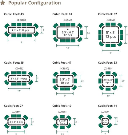 PG-0248 jardim 32 "9 ​​em 1 Kits de cama de jardim elevada extra alta Caixa de plantador elevada modular para vegetais Flores Frutas Jardim elevado de metal oval 