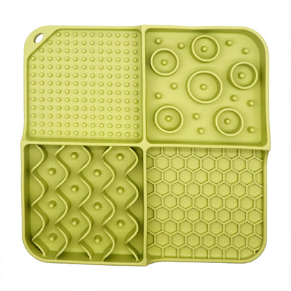 PG-0313   Lick Mat for Dog and Cat Slow Feeder Bowl Licking Pad with Suction Cups Heavy Duty Puzzle Food Treat for Dog Anxiety Relief Cat Boredom Reducer, Perfect for Bathing Grooming