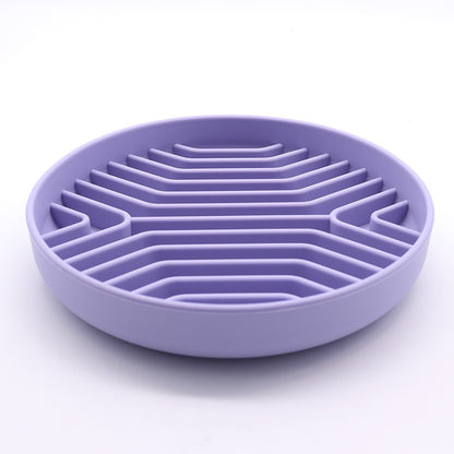 PG-0314 Slow Feeder Dog Bowl: O Slowdown Bowl é uma moderna tigela de quebra-cabeça de silicone e tapete para lamber. Coma devagar, pare de engolir, vá com calma. Pode ser lavado na máquina de lavar louça 