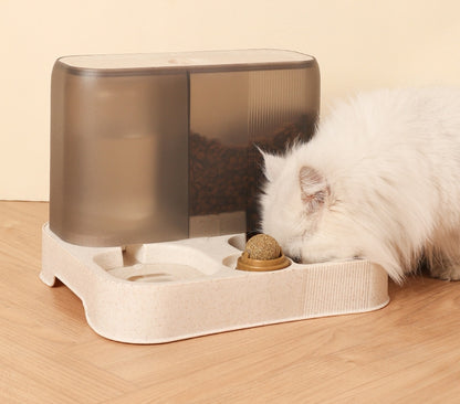 PG-0343 3 em 1 Gravidade Comida para Gato e Dispensador de Água Alimentador Automático para Cães e Conjunto WatererBowl 