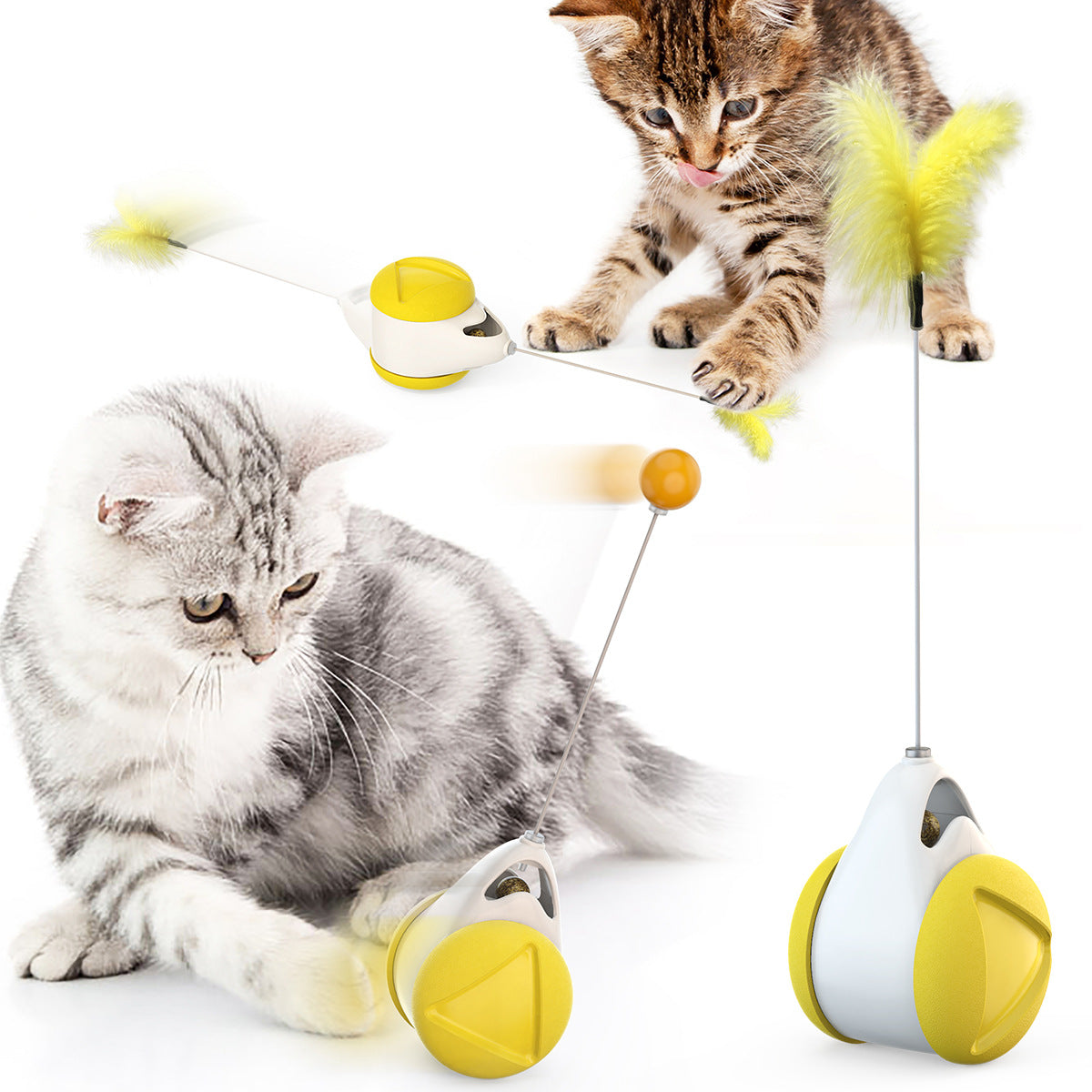 Bola de brinquedo para gato gato auto hi bastão de provocação de gato; carro de equilíbrio e bastão de gato