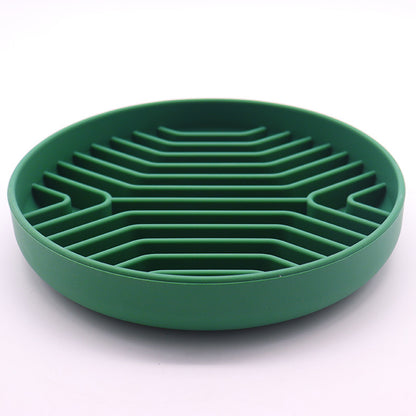 PG-0314 Slow Feeder Dog Bowl: O Slowdown Bowl é uma moderna tigela de quebra-cabeça de silicone e tapete para lamber. Coma devagar, pare de engolir, vá com calma. Pode ser lavado na máquina de lavar louça 