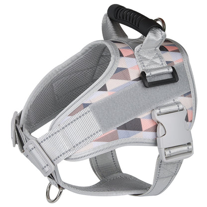 PG-0197  Pet chest straps Reflective breathable dog leash vest type dog rope chain