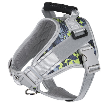 PG-0197  Pet chest straps Reflective breathable dog leash vest type dog rope chain