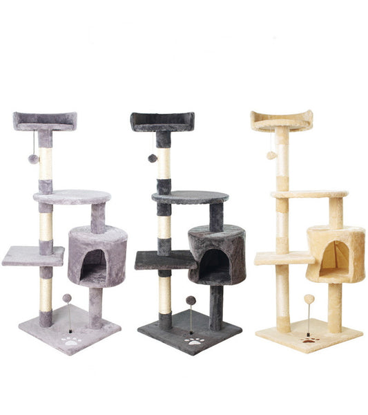 Cat Climbing Frame Cat Toy Cat Claw Board Pet Toy Cat Climbing Frame Imitated Solid Wood Cat Climbing Frame Cat Scratching Column Tree