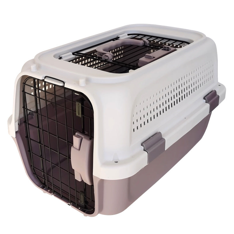 PG-0429   Pet Carrier with skylight Portable car cage Cat shipping box Dog Air carrier cat