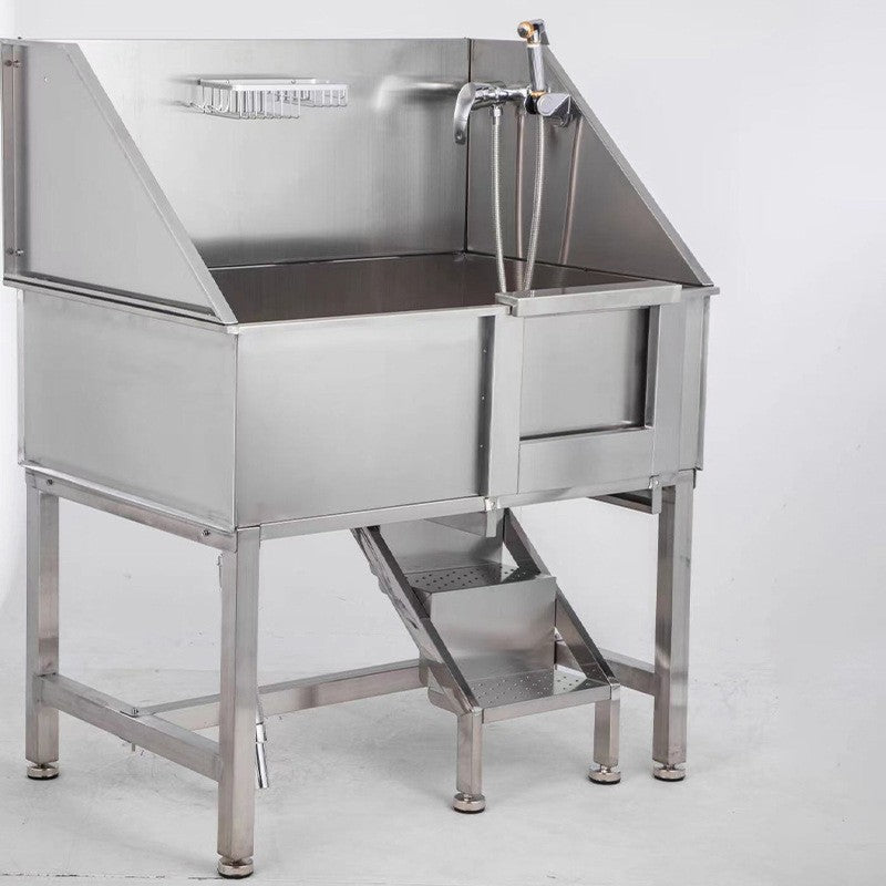 PG-0470   Pet grooming bathtub portable 34 inch stainless steel 304 pet wash station dog spa shower bath tub bathtub