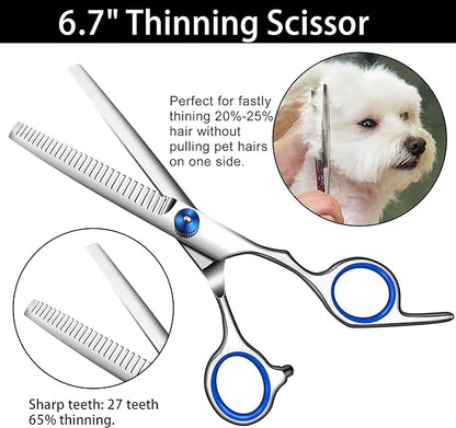 PG-0509  Pet Grooming Kit  Dog Grooming Scissors with Safety Round Tip