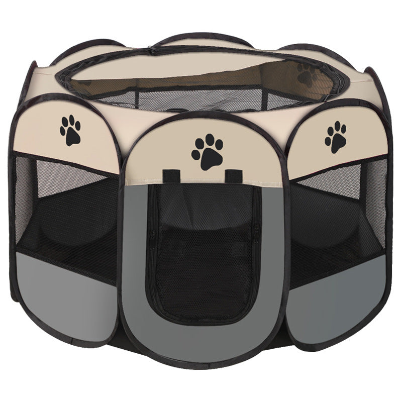 PG-0211  Portable Pet Playpen, Dog Playpen Foldable Pet Exercise Pen Tents Dog Kennel House Playground for Puppy Dog Yorkie Cat Bunny Indoor Outdoor Travel Camping Use