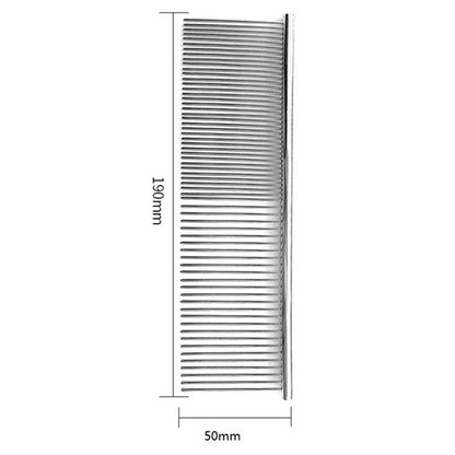 Stainless Steel Metal Comb Wide Tooth Comb&Dense Tooth Comb Flea Comb for Cats Dogs Dog Grooming Comb