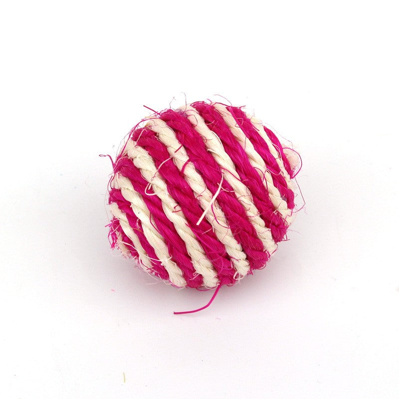 Sisal Balls Toy Beautiful Sisal Balls Small and Delicate Sisal Balls Interactive Rolling Ball Scratch Colorful Toy for Gifts to Pet Cats and Kittens