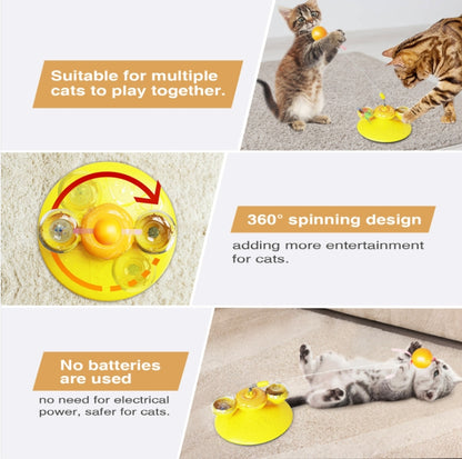 Pinwheel cat toy ball cat self hi cat-teasing stick