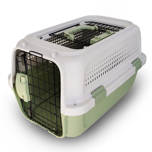 PG-0429   Pet Carrier with skylight Portable car cage Cat shipping box Dog Air carrier cat