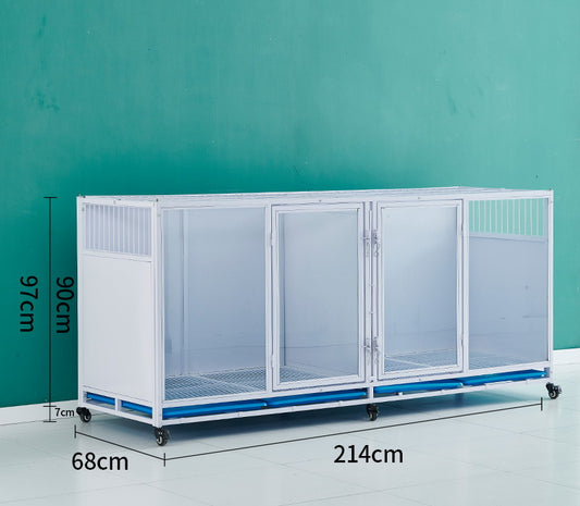 PG-0420   214  Single & Two Rooms Pet store foster cage Pet hospital inpatient cage breeding cage Display cage Multi-layer dog cage Pet store foster cabinet