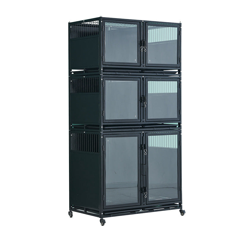 PG-0422   108A  Three layers & Six Rooms Pet store foster cage Pet hospital inpatient cage breeding cage Display cage Multi-layer dog cage Pet store foster cabinet