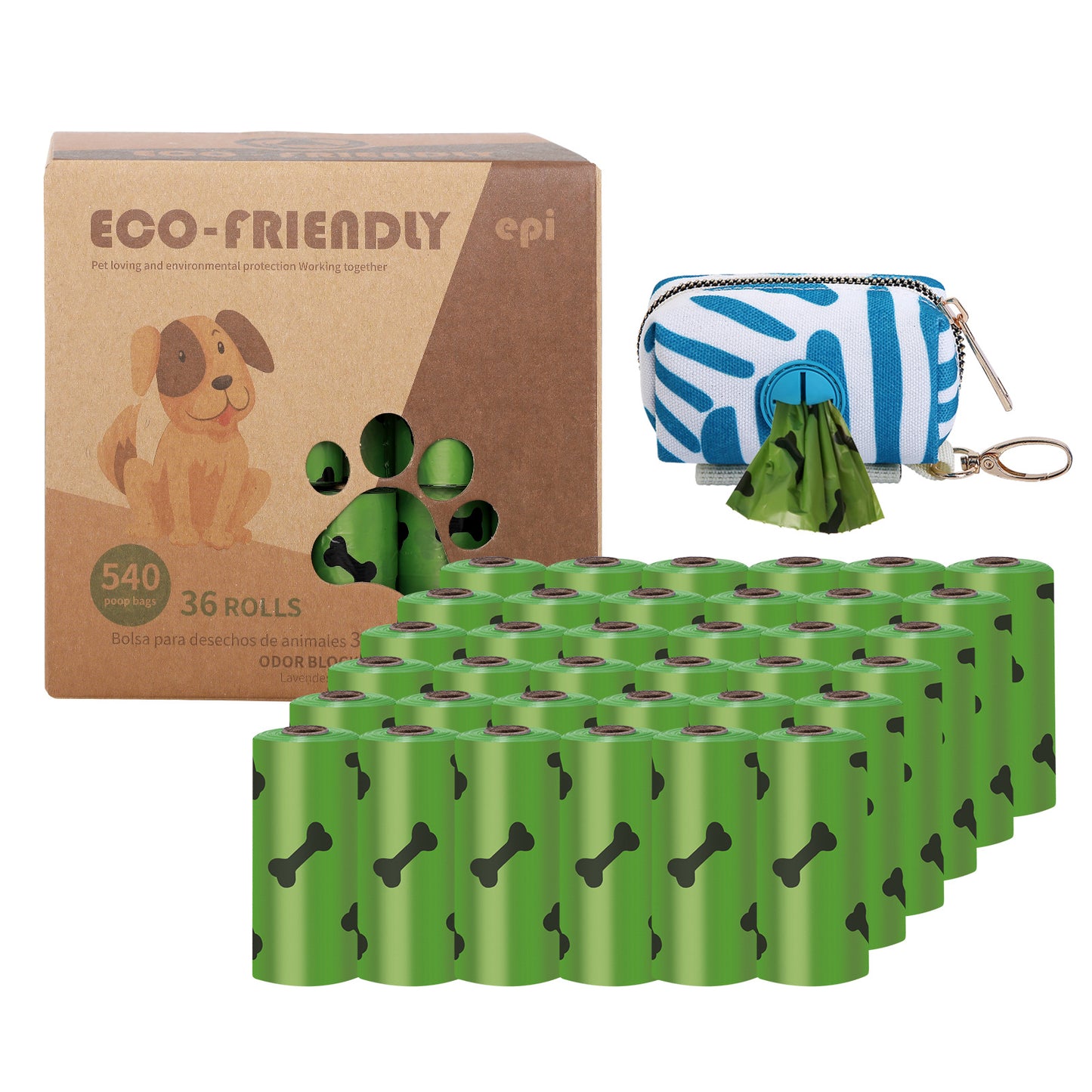 Dog Poop Bags With Bag Dispenser