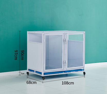 PG-0427   108A-Single & Four Rooms Pet store foster cage Pet hospital inpatient cage breeding cage Display cage Multi-layer dog cage Pet store foster cabinet