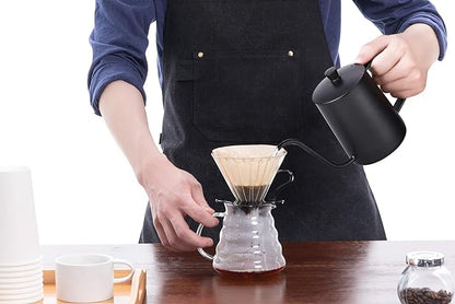 PG-0164  Pour Over Kettle Gooseneck Spout Coffee Tea Pot Hanging Ear Hand Blunt Long Narrow Drip Cup for Coffee Maker Carafe, Camping Coffee Pot for Travel Outdoor