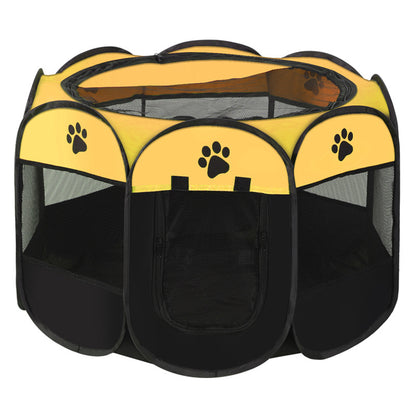 PG-0211  Portable Pet Playpen, Dog Playpen Foldable Pet Exercise Pen Tents Dog Kennel House Playground for Puppy Dog Yorkie Cat Bunny Indoor Outdoor Travel Camping Use