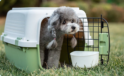 PG-0429   Pet Carrier with skylight Portable car cage Cat shipping box Dog Air carrier cat